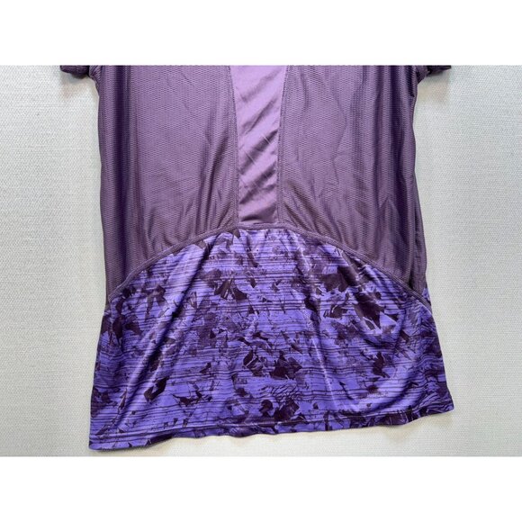Marmot Womens Athletic Top Sze M Purple Crystal Short Sleeve Activewear Outdoors - Picture 10 of 11